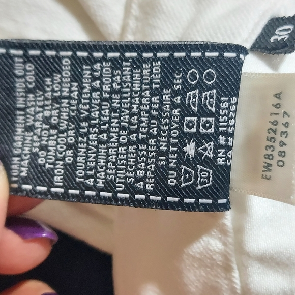 7 For All Mankind White Ankle Cropped Jeans - Picture 10 of 11